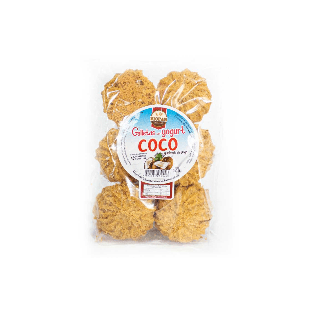 GALLETA DE YOGURT CON COCO - BIOPAN 100G