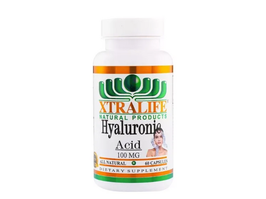 HYALURONIC  ACID 100MG 60 CAP - XTRALIFE