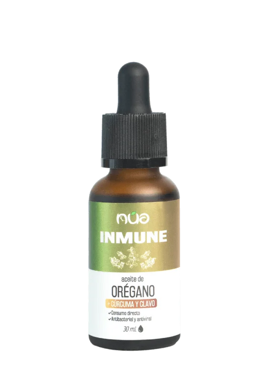 ACEITE DE ORÉGANO INMUNE + CÚRCUMA Y CLAVO 30ML NUA