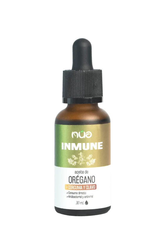 ACEITE DE ORÉGANO INMUNE + CÚRCUMA Y CLAVO 30ML NUA