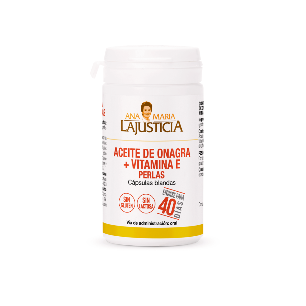 ACEITE DE ONAGRA + VITAMINA E 80  COMPRIMIDOS ANA MARÍA LA JUSTICIA