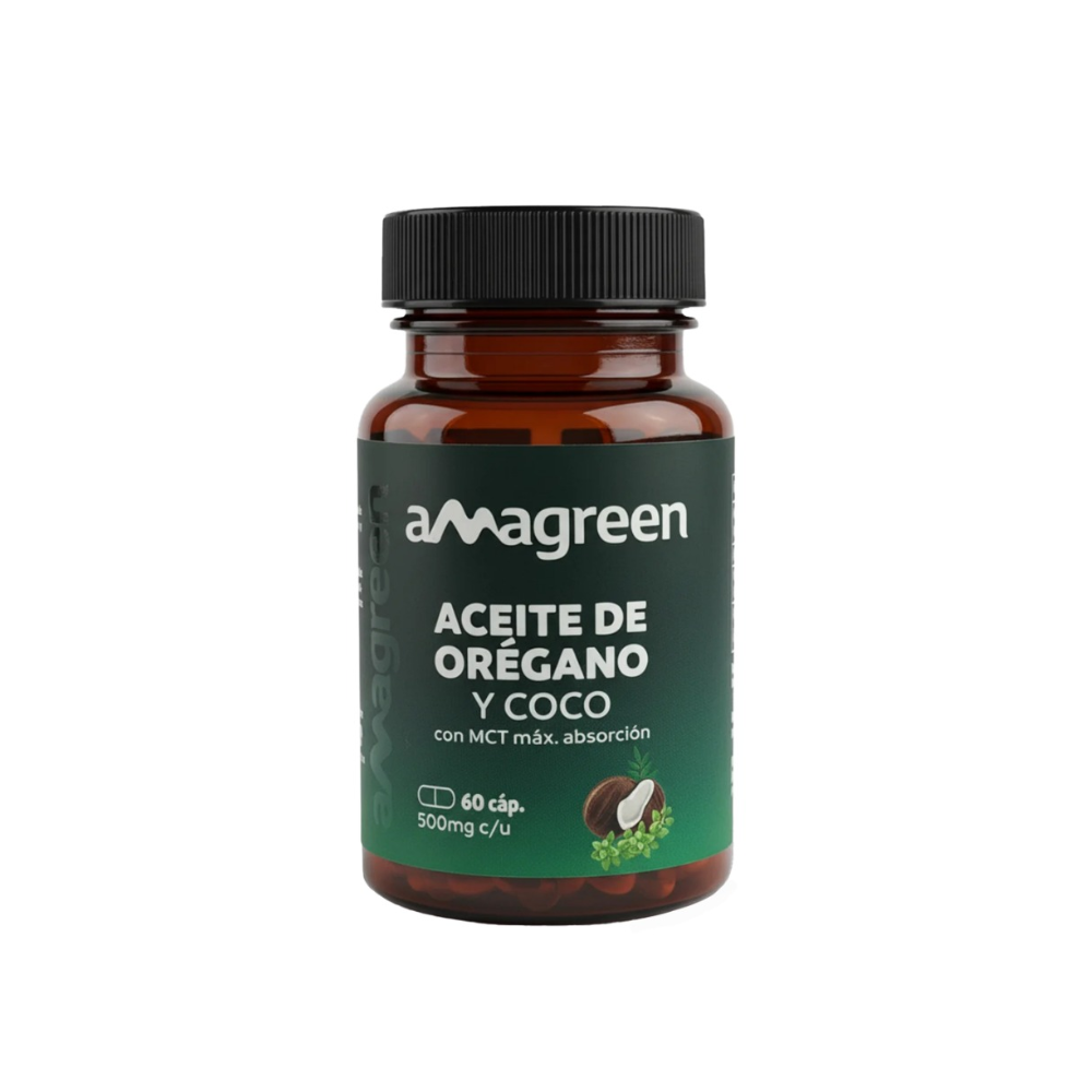 ACEITE DE OREGANO & COCO 60 CAP AMAGREEN