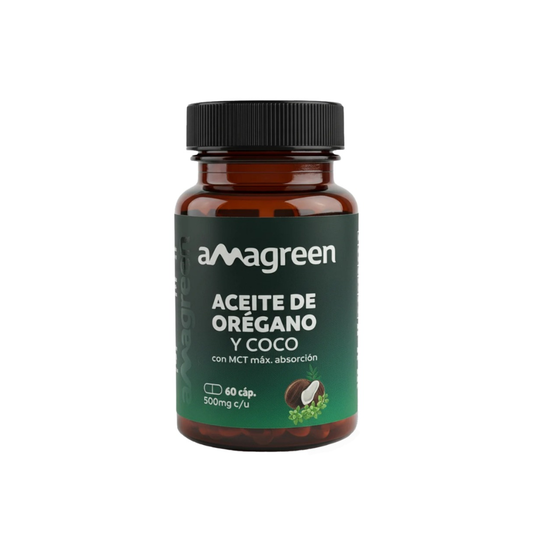 ACEITE DE OREGANO & COCO 60 CAP AMAGREEN