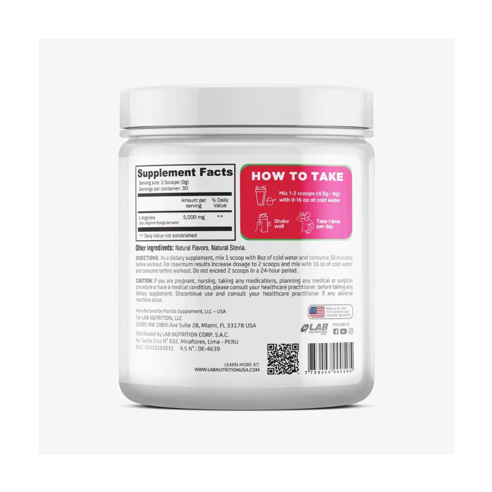 L-arginine 5000mg 30 serv (150gr) Lab Nutrition
