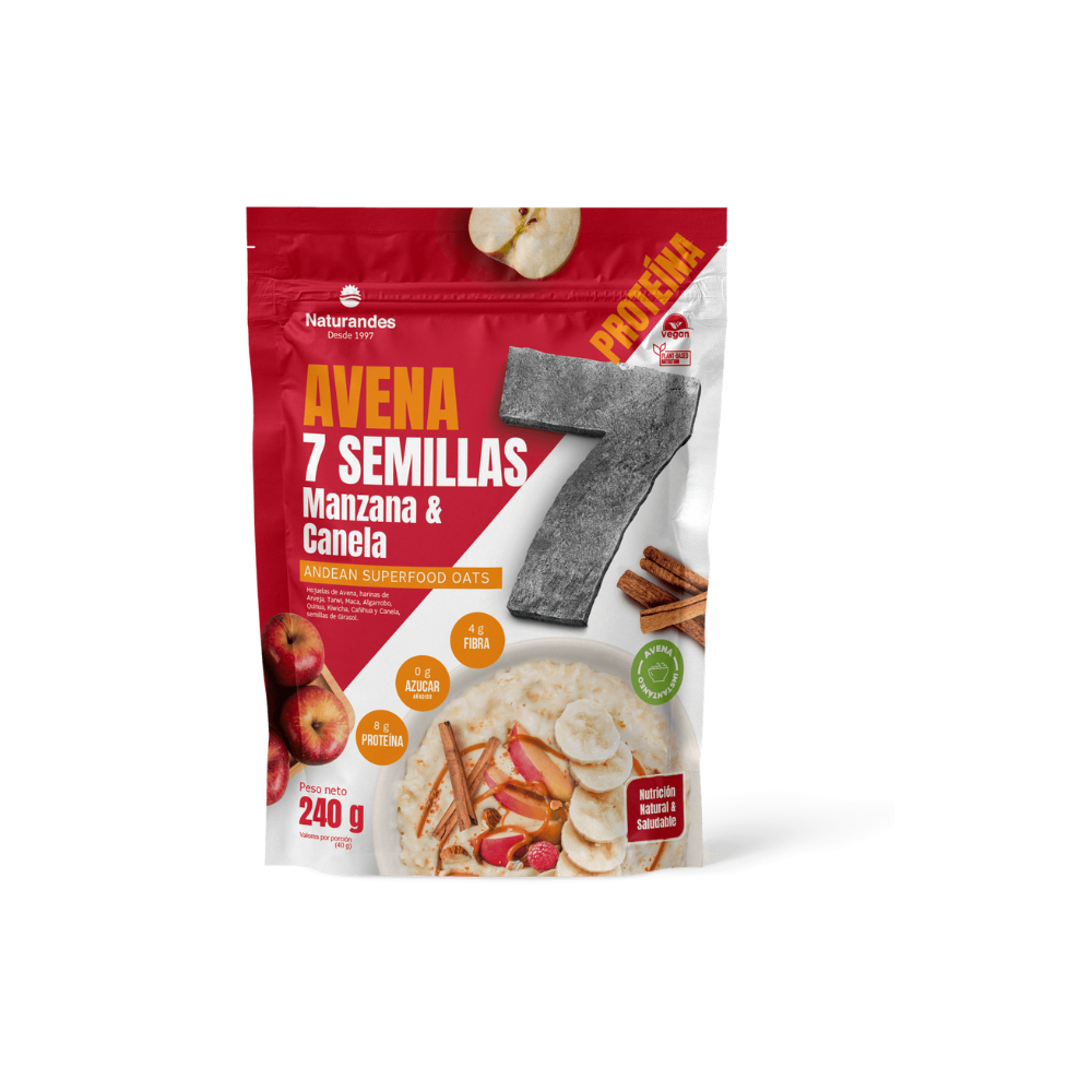 AVENA 7 SEMILLAS MANZANA Y CANELA 240GR-NATURANDES