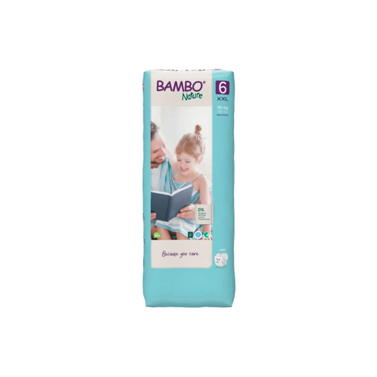 PAÑALES ECOLÓGICO BAMBOO NATURE-PACK Talla 6 (XXL) 40 UNIDADES