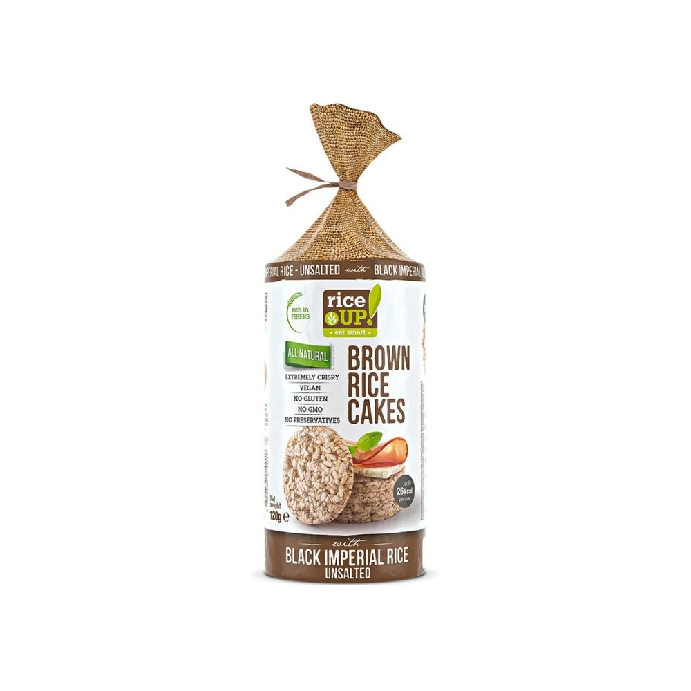RICE UP CAKES UNSALTED WITH BLACK RICE X 120 GR.