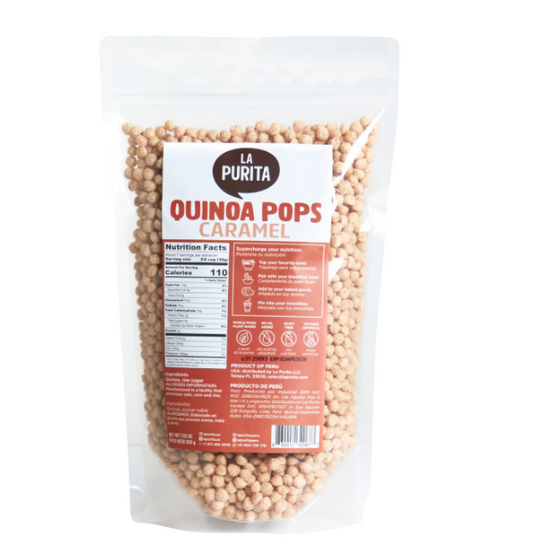 QUINOA POPS CARAMEL LA PURITA