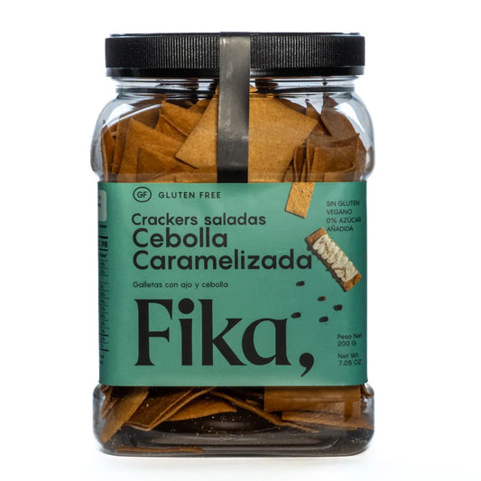 CRACKERS SALADAS DE CEBOLLA CARAMELIZADA 200GR FIKA