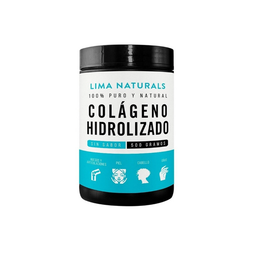 COLAGENO HIDROLIZADO SIN SABOR 100% NATURAL 500 GR - LIMA NATURALS