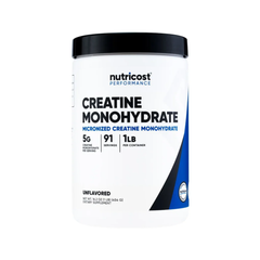 CREATINE MONOHYDRATE POWDER UNFLAVORED 1LB-NUTRICOST
