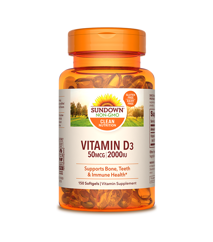 VITAMINA D3 2000UI, 150 CAPSULAS - SUNDOWN