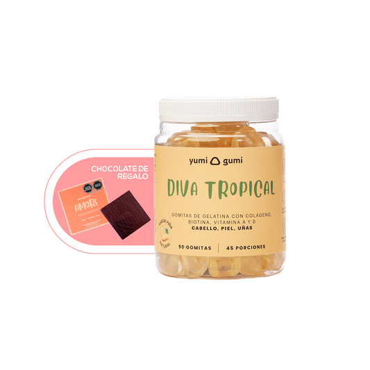 DIVA TROPICAL 90 GOMITAS SIN GLUTEN YUMI GUMI