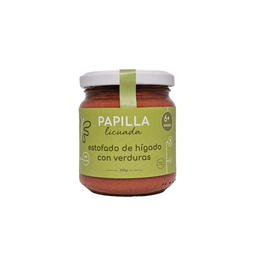 PAPILLA DE ESTOFADO DE HIGADO CON VERDURAS  LICUADO  - KIGLI 200G