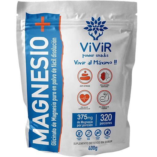 GLICINATO DE MAGNESIO EN POLVO 400 GR - VIVIR