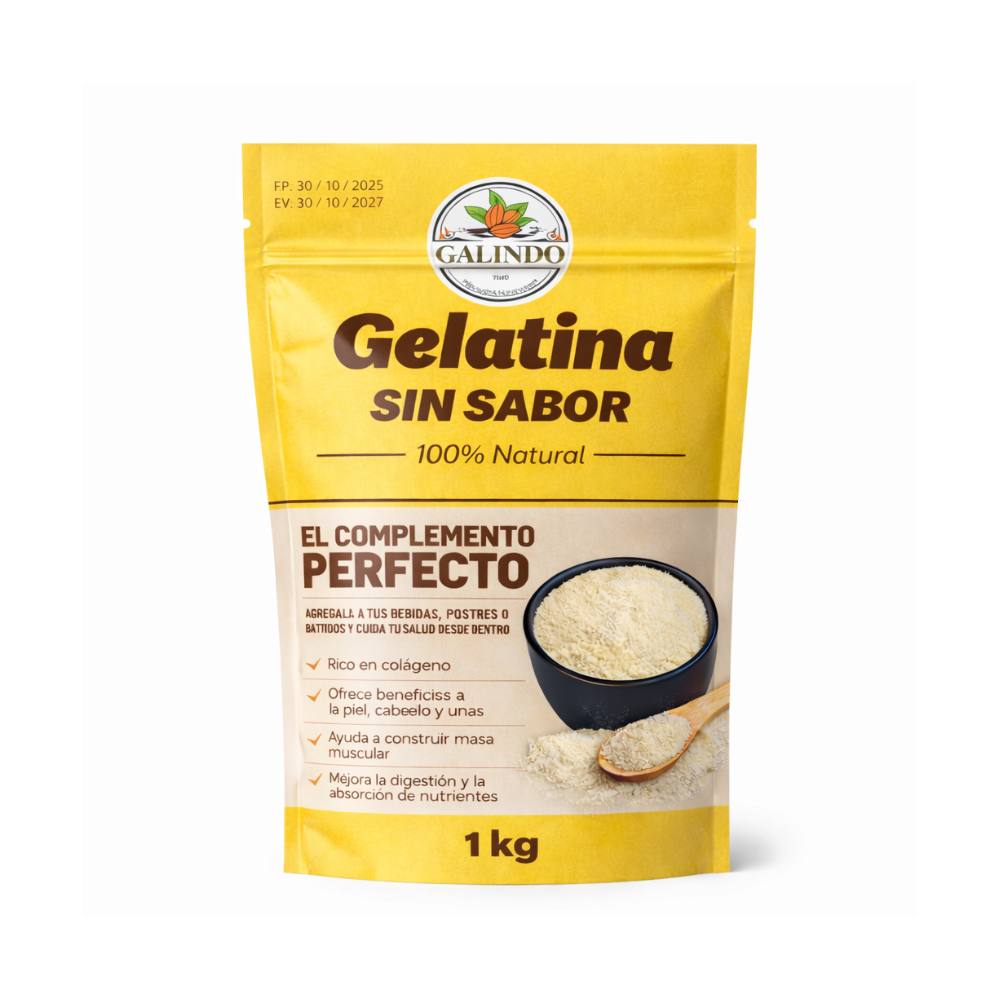 GELATINA SIN SABOR  1KG-Galindo