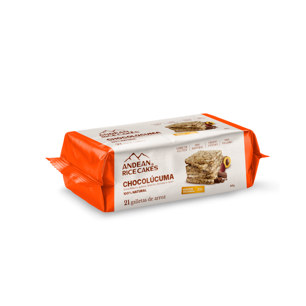 ANDEAN RICE CAKES CHOCOLUCUMA 60GR