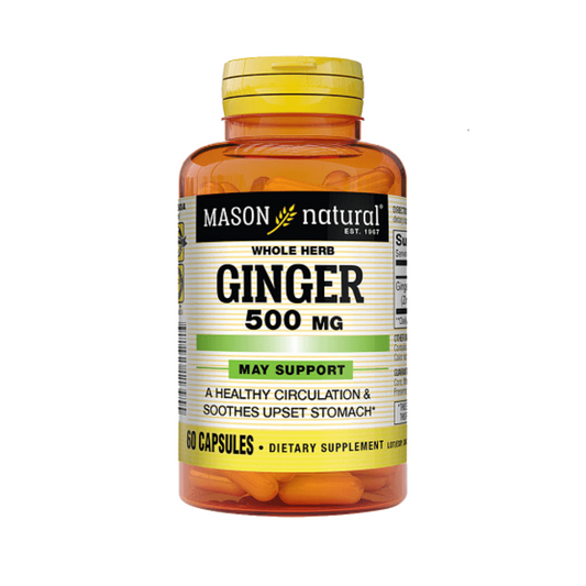 GINGER 500 MG (60 CAP)  MASON NATURAL
