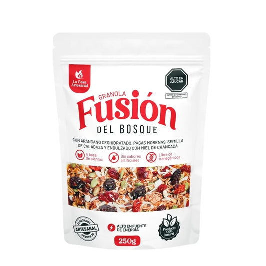 GRANOLA FUSION DEL BOSQUE 250GR LA CASA ARTESANAL