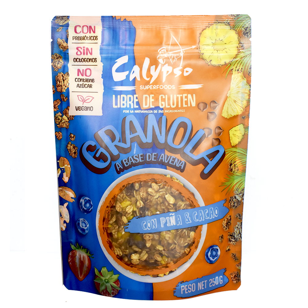 GRANOLA SIN GLUTEN PIÑA Y CHOCOLATE 250G