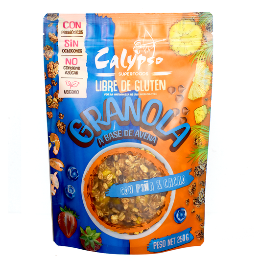 GRANOLA SIN GLUTEN PIÑA Y CHOCOLATE 250G