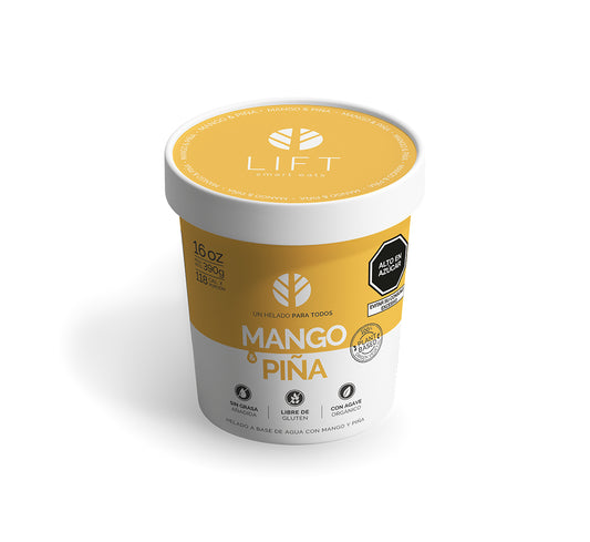 HELADO VEGANO MANGO Y PIÑA 16 OZ  - LIFT