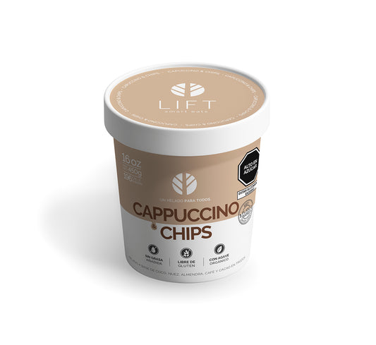 HELADO VEGANO CAPPUCCINO & CHIPS 16 OZ - LIFT
