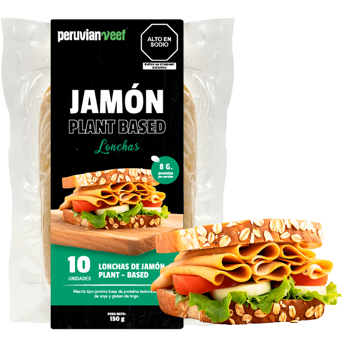 JAMÓN PLANT BASED (LONCHAS)  - PERUVIAN VEEF