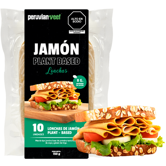 JAMÓN PLANT BASED (LONCHAS)  - PERUVIAN VEEF