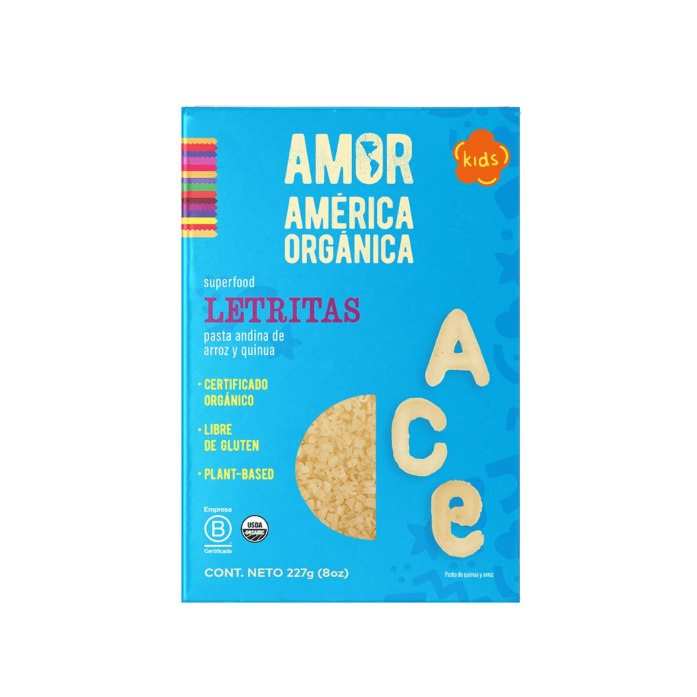 PASTA ANDINA LETRITAS PQTE 227 GR-AMERICA ORGANICA