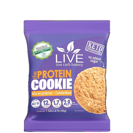 THE PROTEIN COOKIE CANELA 58GR 1UND LIVE