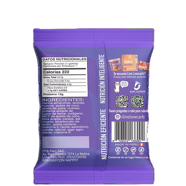 THE PROTEIN COOKIE CANELA 58GR 1UND LIVE