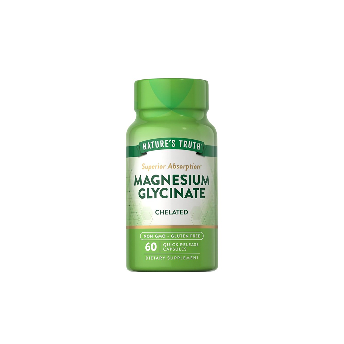 MAGNESIUM GLYCINATE CHELATED 60CAP NATURES TRUTH