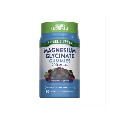 MAGNESIUM GLYCINATE GUMMIES 200MG - NATURES TRUTH