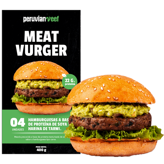 MEAT VURGER 400 GR / 4 UNIDADES - PERUVIAN VEEF