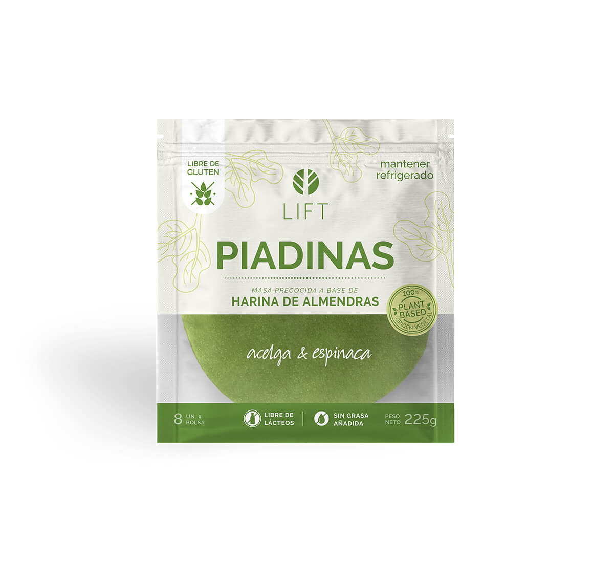 PIADINA ACELGA Y ESPINACA - LIFT