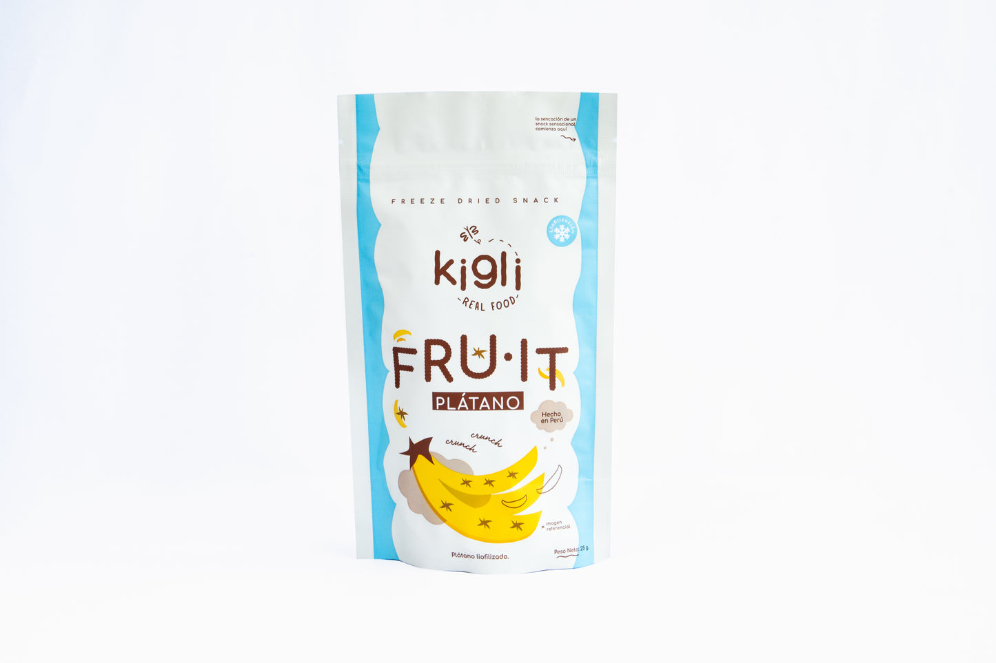 SNACK PLATANO LIOFILIZADO 15GR KIGLI