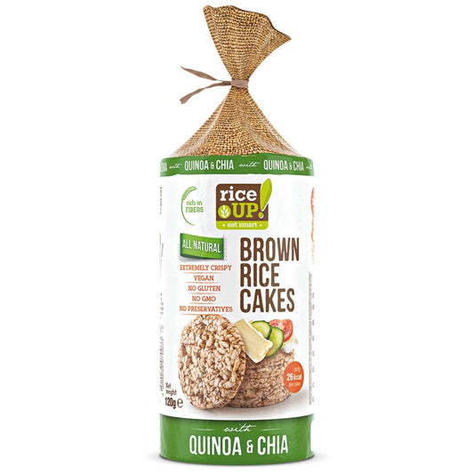 BROWN RICE CAKES CAKES CHIA Y QUINUA 120GR RICE UP!