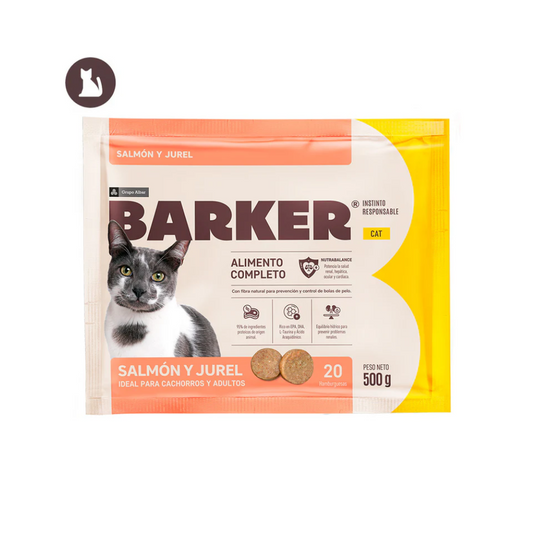 HAMBURGUESA DE SALMON JUREL BARKER 500G