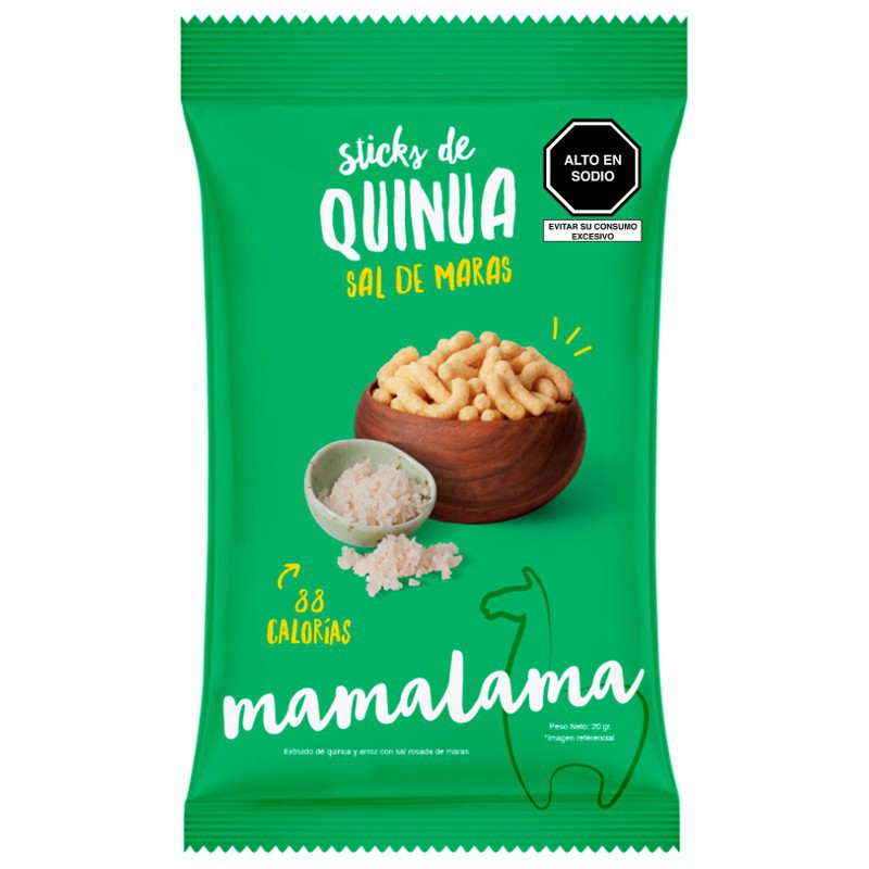 STICKS DE QUINUA  SAL DE MARAS 20 GR - MAMALAMA