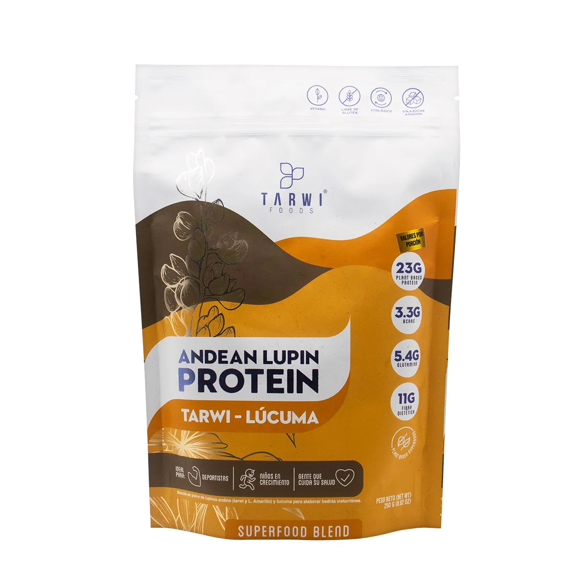 TARWI -LUCUMA  PROTEIN 250 GR - TARWI FOODS