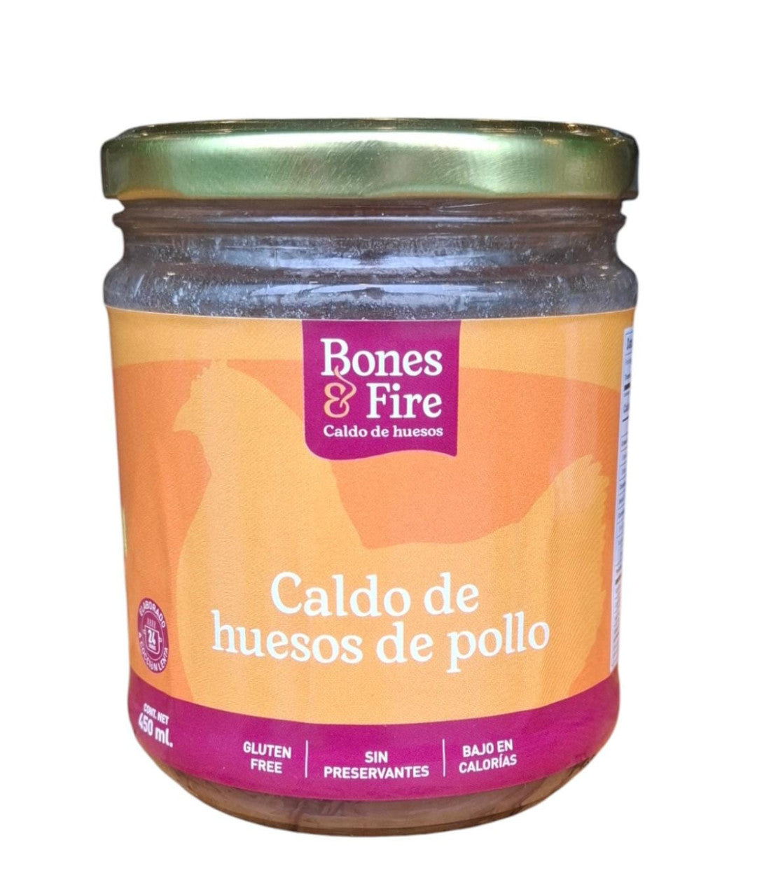CALDO DE HUESO DE POLO 450ML BONES & FIRE