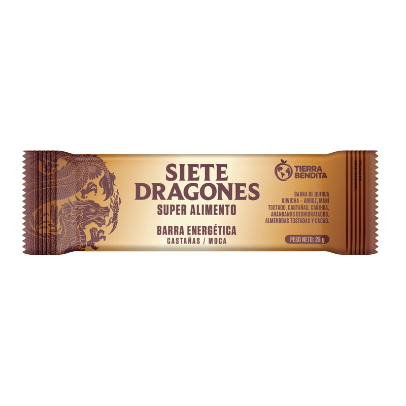 BARRA ENERGETICA CASTAÑA Y MOCA DE 25GR - SIETE DRAGONES