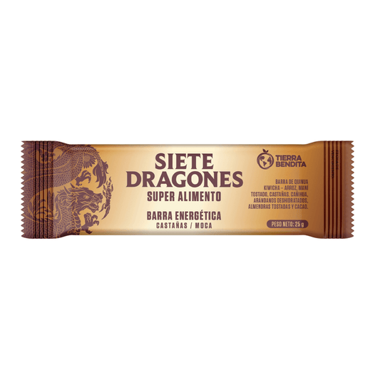 BARRA ENERGETICA CASTAÑA Y MOCA DE 25GR - SIETE DRAGONES