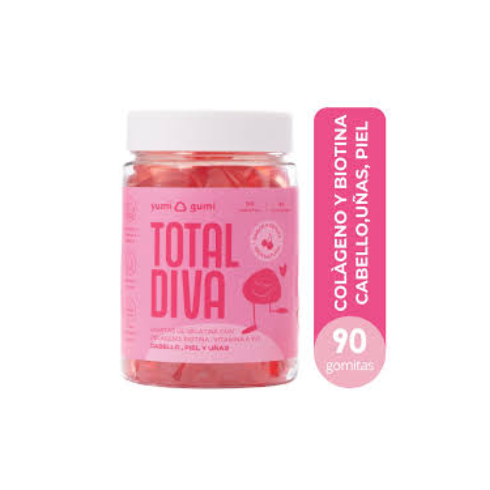 TOTAL DIVA 90 GOMITAS SIN GLUTEN YUMI GUMI