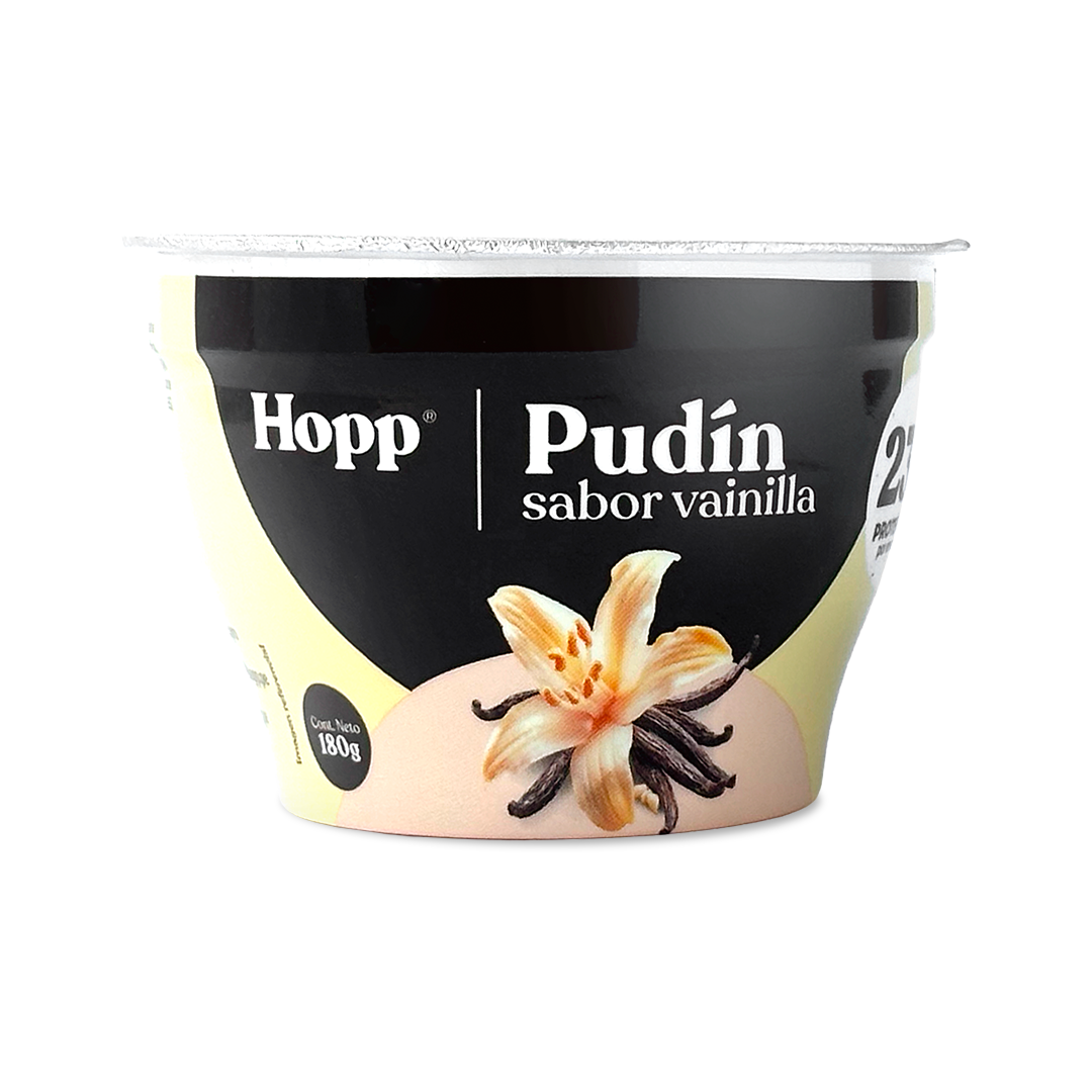 PUDÍN PROTEICO DE VAINILLA X 180GR-HOPP