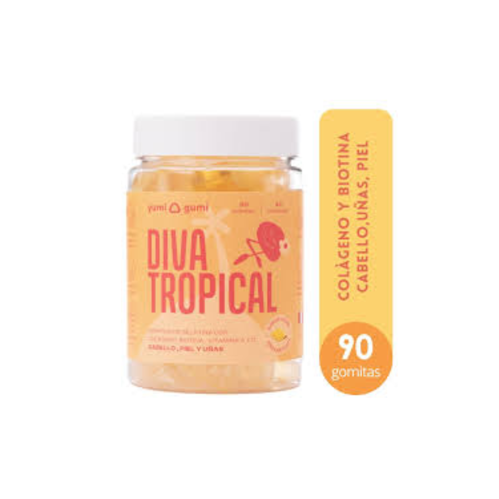 DIVA TROPICAL 90 GOMITAS SIN GLUTEN YUMI GUMI