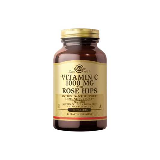 VITAMIN C 1000 MG WITH ROSE HIPS 100 TAB. SOLGAR