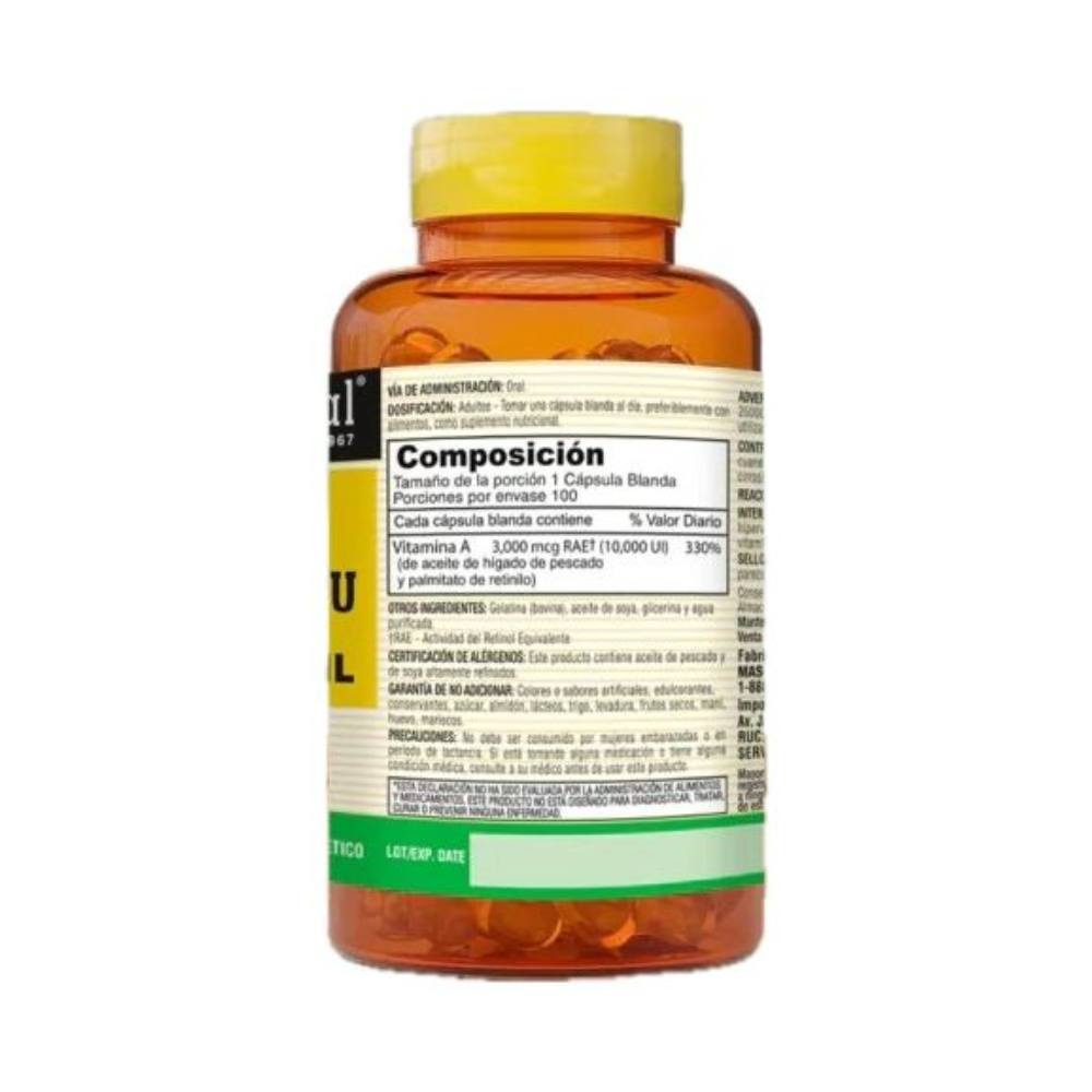 VITAMINA  A 10,000 IU  MASON NATURAL