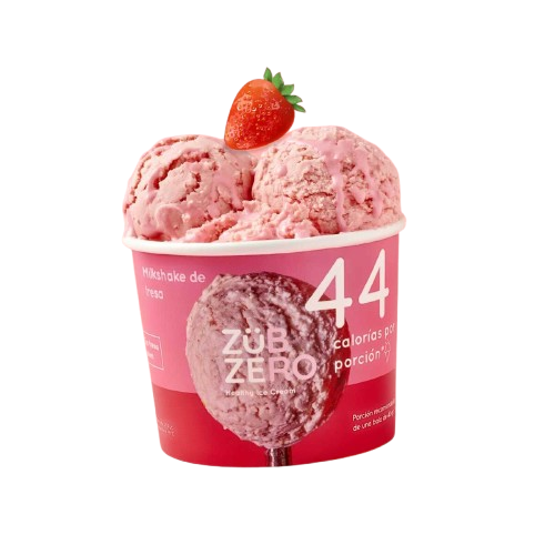 HELADO DE CREMA FRESA 500 ML - ZUB ZERO